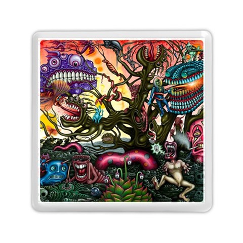 Psychedelic Funky Trippy Memory Card Reader (Square) from ArtsNow.com Front