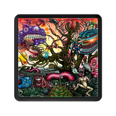 Psychedelic Funky Trippy Memory Card Reader (Square) from ArtsNow.com Front