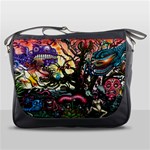 Psychedelic Funky Trippy Messenger Bag