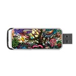 Psychedelic Funky Trippy Portable USB Flash (One Side)
