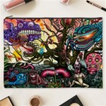 Psychedelic Funky Trippy Cosmetic Bag (XXXL)