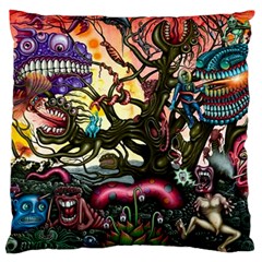 Psychedelic Funky Trippy Standard Premium Plush Fleece Cushion Case (Two Sides) from ArtsNow.com Front