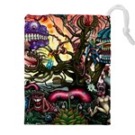 Psychedelic Funky Trippy Drawstring Pouch (4XL)
