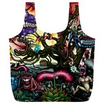 Psychedelic Funky Trippy Full Print Recycle Bag (XXL)