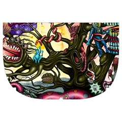 Psychedelic Funky Trippy Make Up Case (Large) from ArtsNow.com Side Left