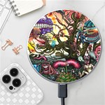 Psychedelic Funky Trippy Wireless Fast Charger(White)