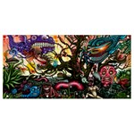Psychedelic Funky Trippy Banner and Sign 8  x 4 