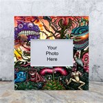 Psychedelic Funky Trippy White Box Photo Frame 4  x 6 