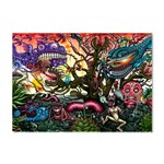 Psychedelic Funky Trippy Crystal Sticker (A4)