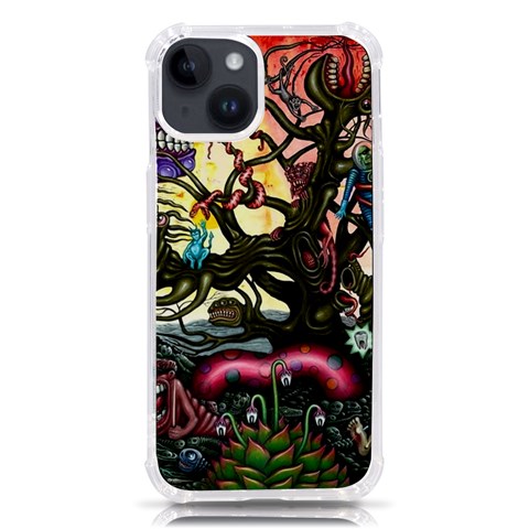 Psychedelic Funky Trippy iPhone 14 TPU UV Print Case from ArtsNow.com Front