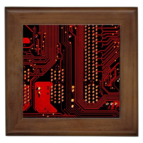 Technology Computer Circuit Framed Tile from ArtsNow.com Front