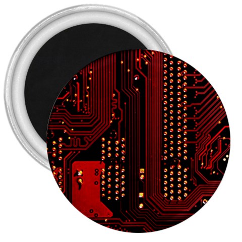 Technology Computer Circuit 3  Magnets from ArtsNow.com Front