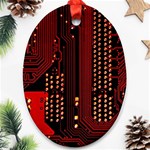 Technology Computer Circuit Ornament (Oval)