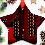 Technology Computer Circuit Ornament (Star)