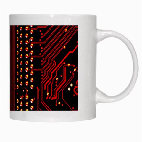 Technology Computer Circuit White Mug from ArtsNow.com Right