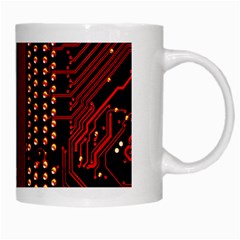 Technology Computer Circuit White Mug from ArtsNow.com Right