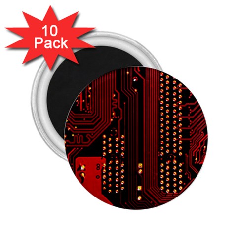 Technology Computer Circuit 2.25  Magnets (10 pack)  from ArtsNow.com Front