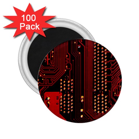 Technology Computer Circuit 2.25  Magnets (100 pack)  from ArtsNow.com Front