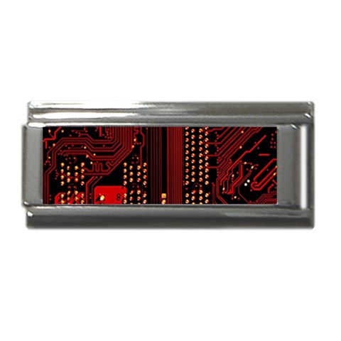 Technology Computer Circuit Superlink Italian Charm (9mm) from ArtsNow.com Front