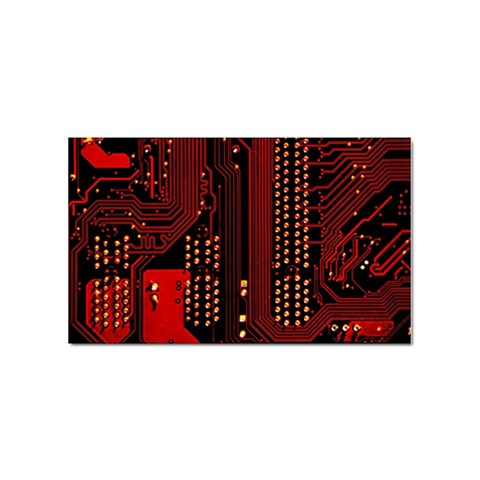 Technology Computer Circuit Sticker (Rectangular) from ArtsNow.com Front