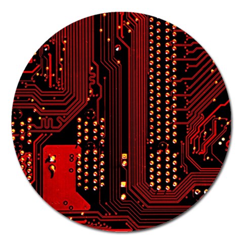 Technology Computer Circuit Magnet 5  (Round) from ArtsNow.com Front