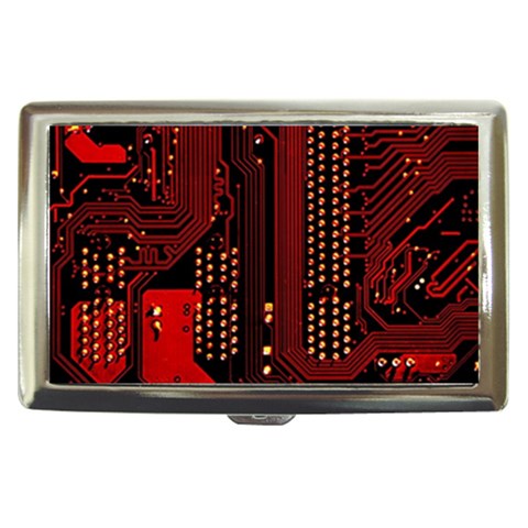 Technology Computer Circuit Cigarette Money Case from ArtsNow.com Front