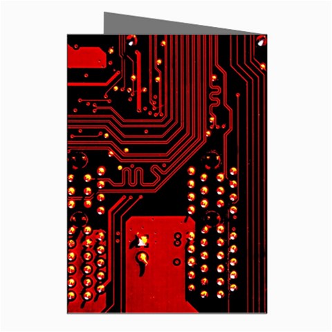 Technology Computer Circuit Greeting Cards (Pkg of 8) from ArtsNow.com Right