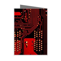 Technology Computer Circuit Mini Greeting Card from ArtsNow.com Right