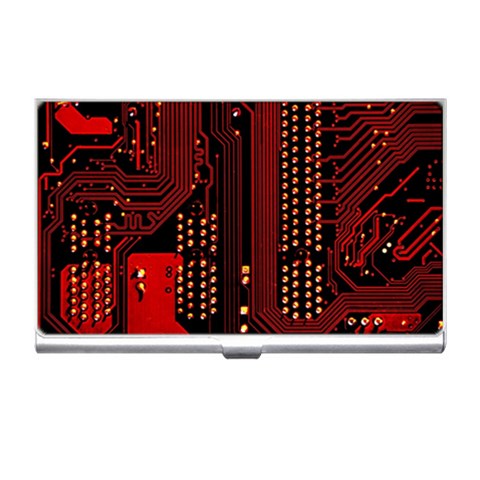 Technology Computer Circuit Business Card Holder from ArtsNow.com Front