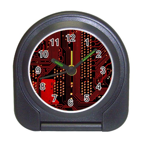 Technology Computer Circuit Travel Alarm Clock from ArtsNow.com Front