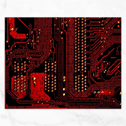 Technology Computer Circuit Rectangular Jigsaw Puzzl from ArtsNow.com Front