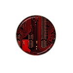 Technology Computer Circuit Hat Clip Ball Marker (4 pack)