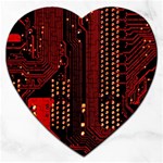 Technology Computer Circuit Jigsaw Puzzle (Heart)