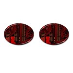 Technology Computer Circuit Cufflinks (Oval)