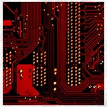 Technology Computer Circuit Canvas 12  x 12 