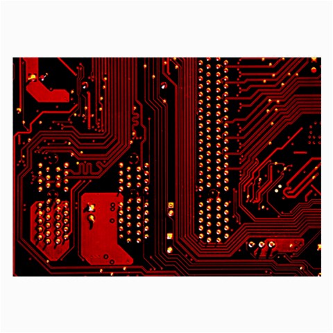 Technology Computer Circuit Large Glasses Cloth from ArtsNow.com Front