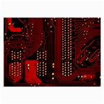 Technology Computer Circuit Large Glasses Cloth (2 Sides)
