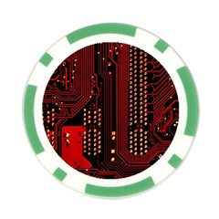 Technology Computer Circuit Poker Chip Card Guard from ArtsNow.com Front