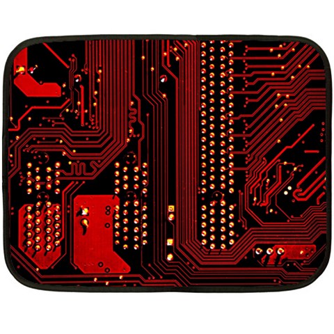 Technology Computer Circuit Two Sides Fleece Blanket (Mini) from ArtsNow.com 35 x27  Blanket Front