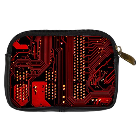 Technology Computer Circuit Digital Camera Leather Case from ArtsNow.com Back