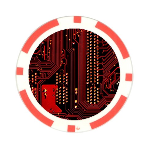 Technology Computer Circuit Poker Chip Card Guard (10 pack) from ArtsNow.com Front