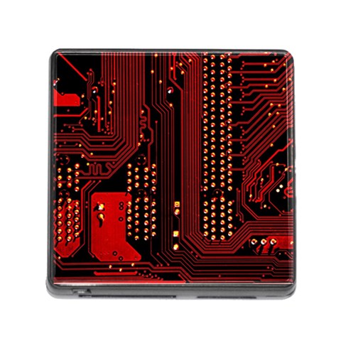 Technology Computer Circuit Memory Card Reader (Square 5 Slot) from ArtsNow.com Front