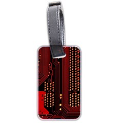 Technology Computer Circuit Luggage Tag (two sides) from ArtsNow.com Front