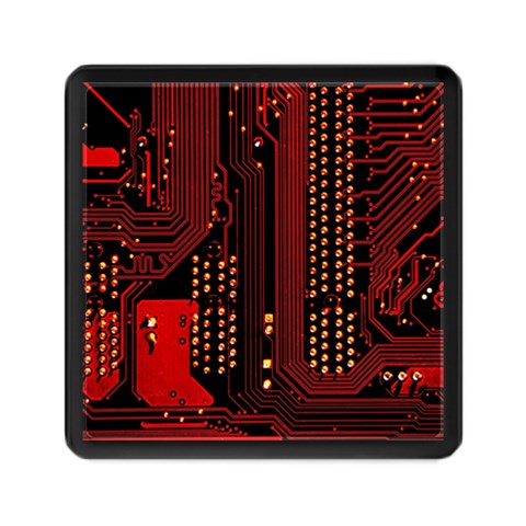 Technology Computer Circuit Memory Card Reader (Square) from ArtsNow.com Front