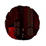 Technology Computer Circuit Standard 15  Premium Round Cushions