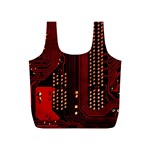 Technology Computer Circuit Full Print Recycle Bag (S)