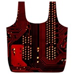 Technology Computer Circuit Full Print Recycle Bag (XL)