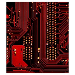 Technology Computer Circuit Drawstring Pouch (Small) from ArtsNow.com Back