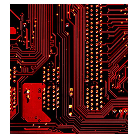 Technology Computer Circuit Drawstring Pouch (Large) from ArtsNow.com Front