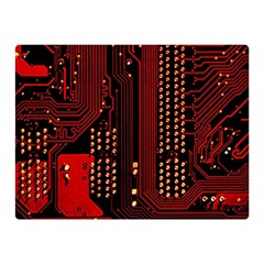 Technology Computer Circuit Two Sides Premium Plush Fleece Blanket (Mini) from ArtsNow.com 35 x27  Blanket Front